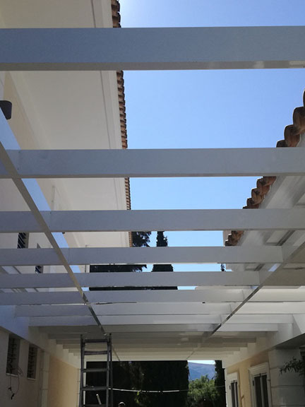 Αντικατάσταση Πέργκολας σε οικία στο Παλαιό Ψυχικό